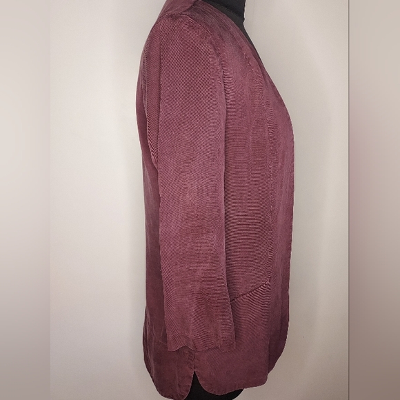 Harlowe & Graham Open Front Tencel Blazer S - Picture 3 of 10